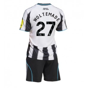 Newcastle United Nick Woltemade #27 Replica Home Stadium Kit for Kids 2025-26 Short Sleeve (+ pants)